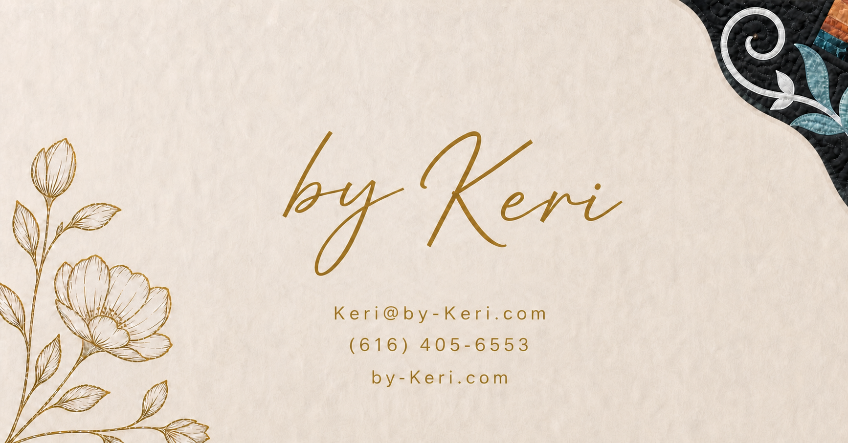 By-Keri contact card with email and telephone details