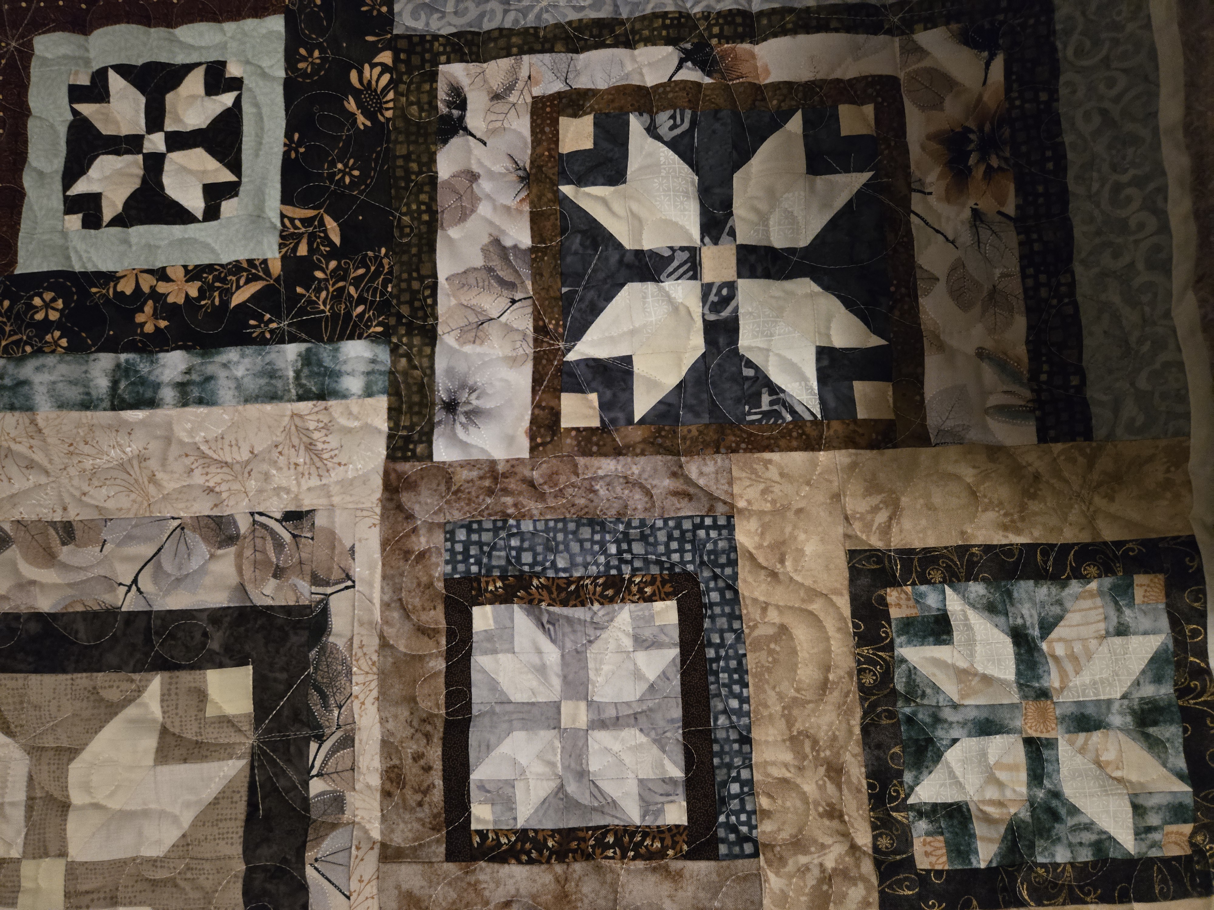 Woodland Sampler, handmade quilt by Keri